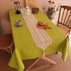 Cotton and linen table flags, American country retro crochet cotton thread, TV cabinets, shoe cabinets, cover towels, long strips, coffee tables, dining tables, decorative fabrics Specification image